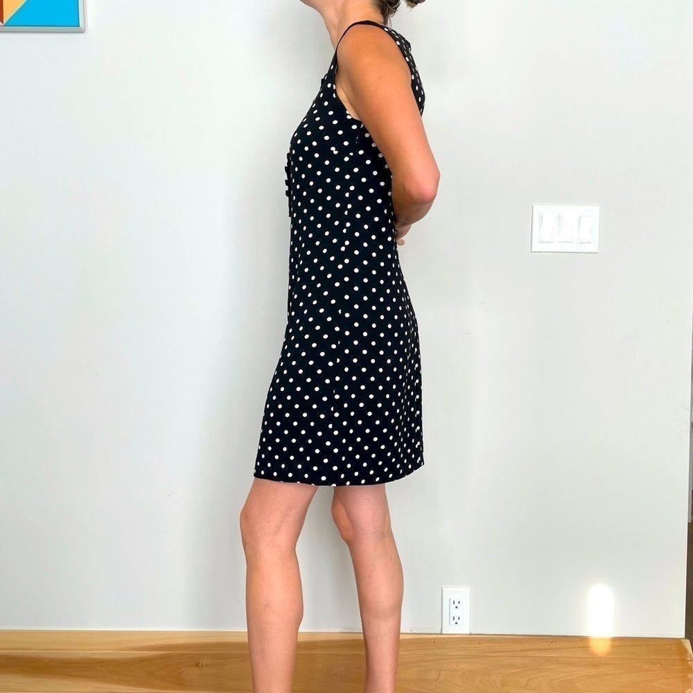 Juice Couture black and white polkadot dress